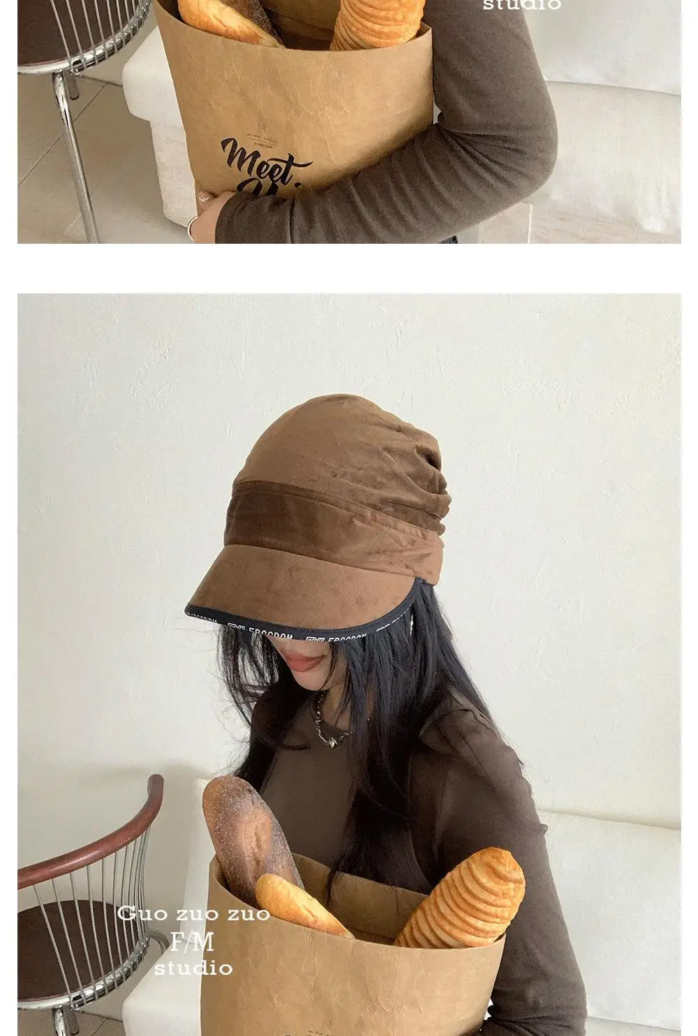 Korean Style Wide Bristle Cap with Strap for Men Women — feature 9