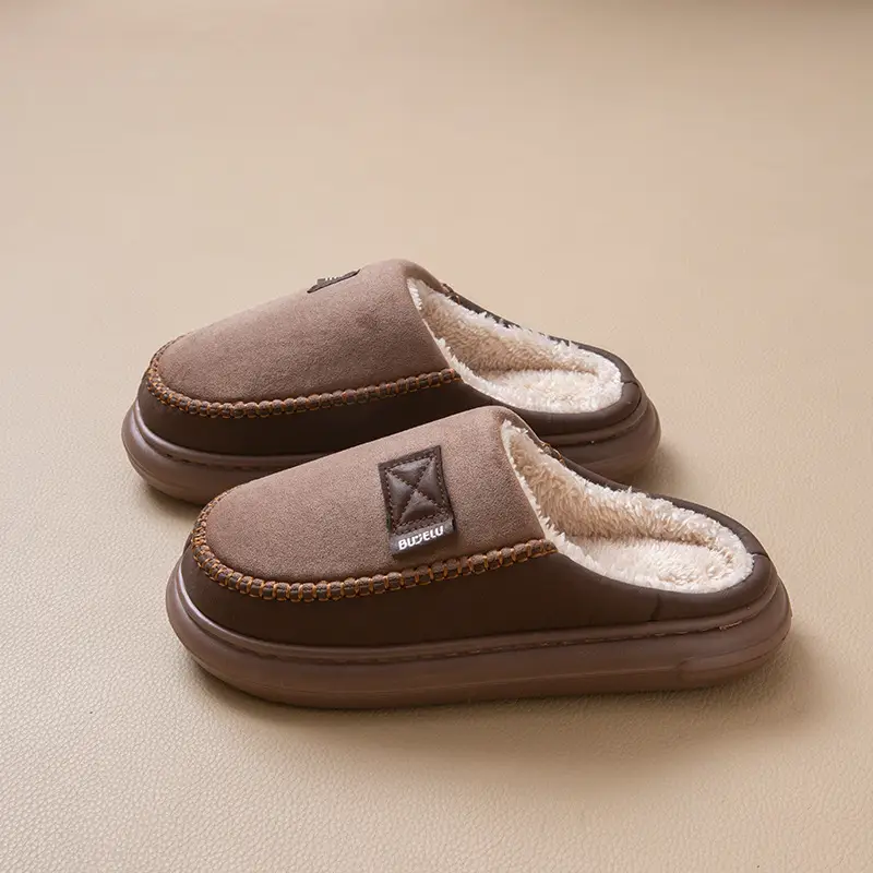 Men Winter Slipper Grey Soft Non-Slip 2025 - Image 3