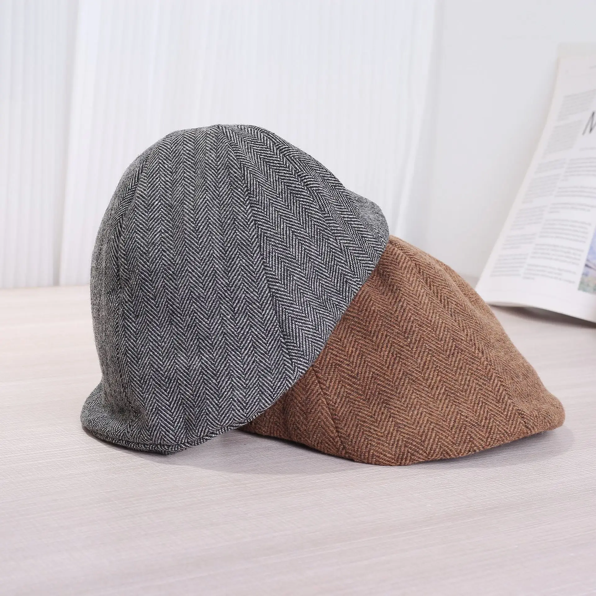 Men's Gray Duckbill Cap European American Style - Image 4