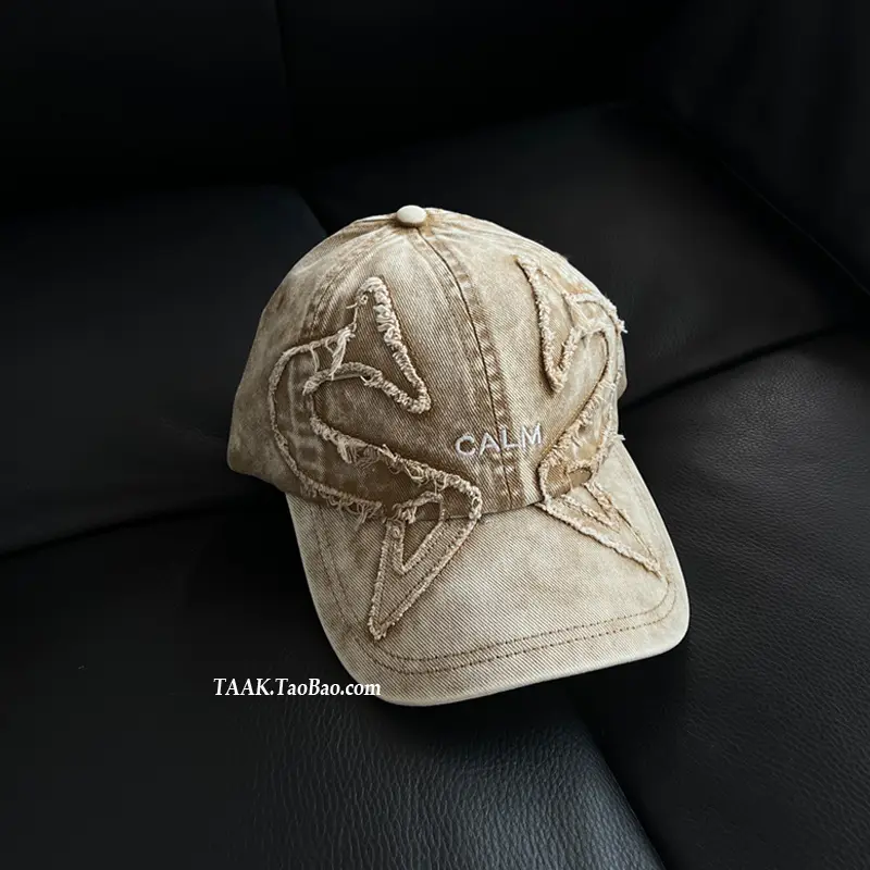 Women Washed Embroidered Baseball Cap Face-Slimming Trendy — feature 4