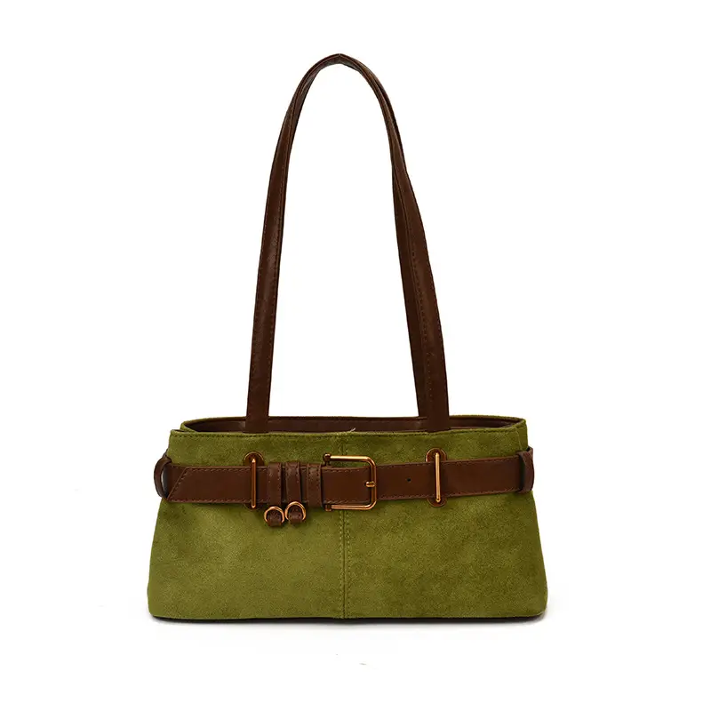 Women's Large Cap Leather Shoulder Bag Brown 2025 - Image 10