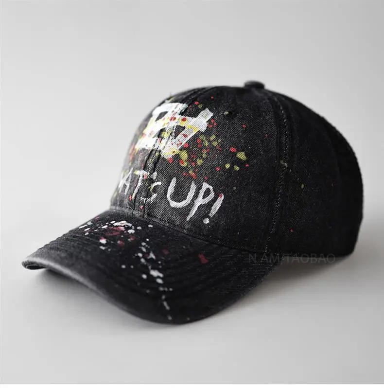 Unique Graffiti Baseball Cap Unisex Sunshade Duckbill Cap — feature 11