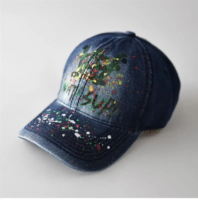 Unique Graffiti Baseball Cap Unisex Sunshade Duckbill Cap — feature 5