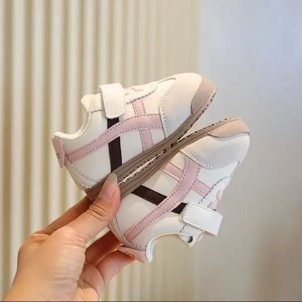 Baby Pink Velcro Walking Shoes for Girls — feature 2