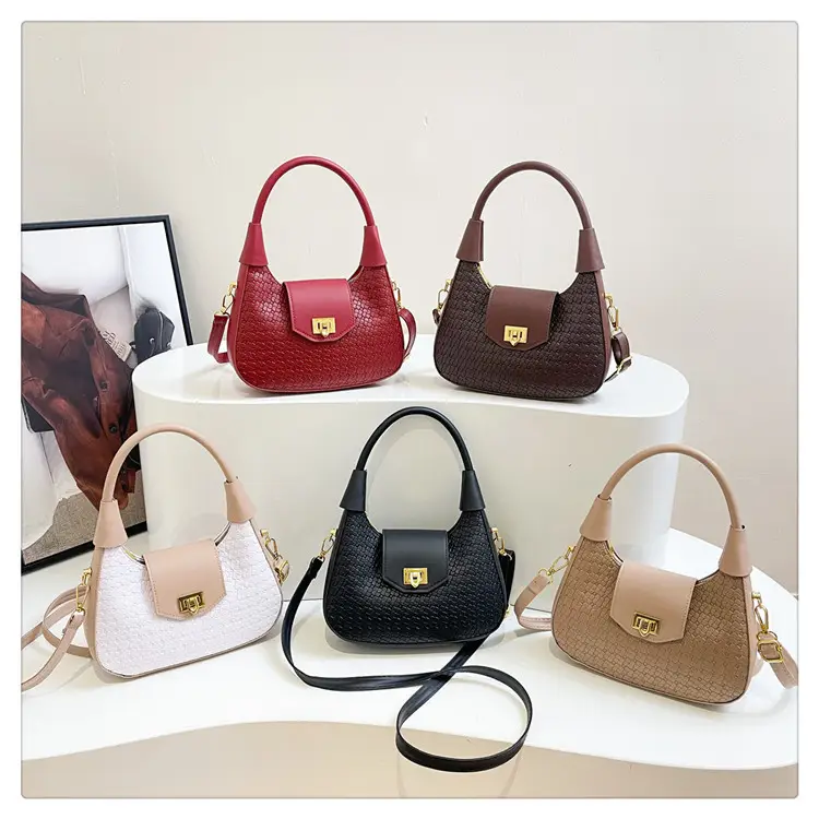 Red Woven Handbag for Women 2025 Casual Shoulder — feature 33