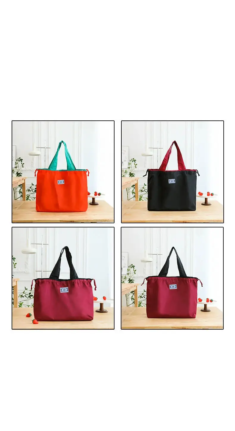 Cross-Border Cloud Shoulder Bag Teal Orange Drawstring Large — feature 21