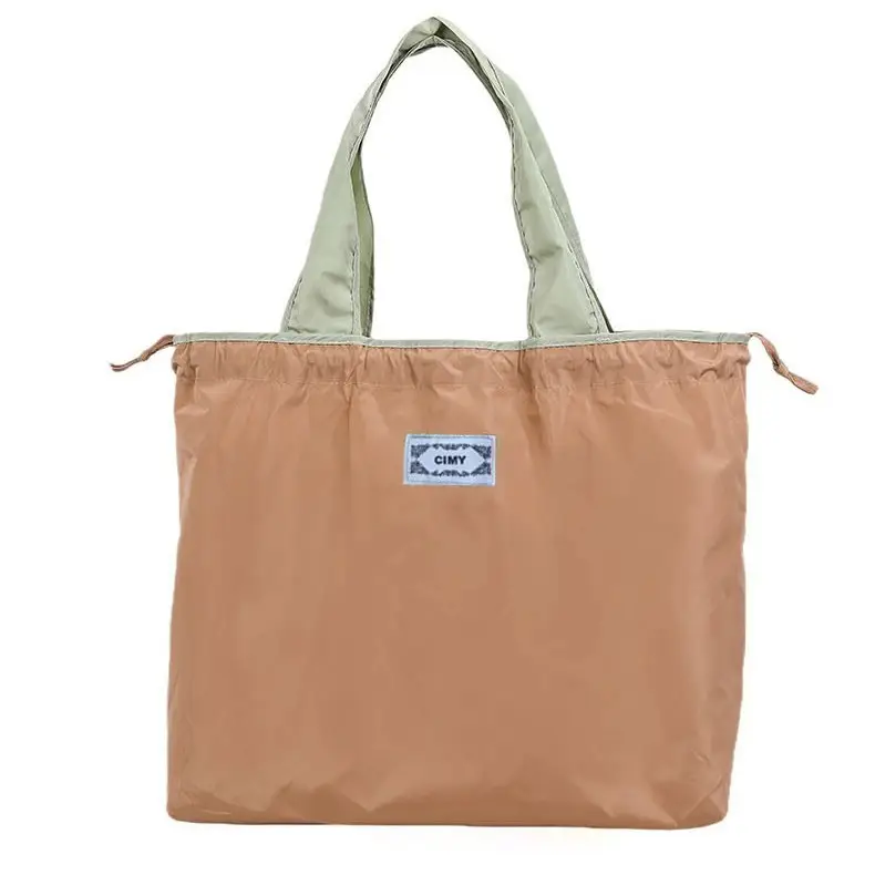 Cross-Border Cloud Shoulder Bag Teal Orange Drawstring Large - Image 4