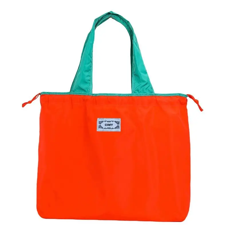 Cross-Border Cloud Shoulder Bag Teal Orange Drawstring Large - Image 7