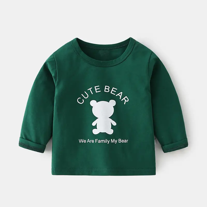 Baby Cute Bear T-Shirt Green Lycra Kids - Image 6
