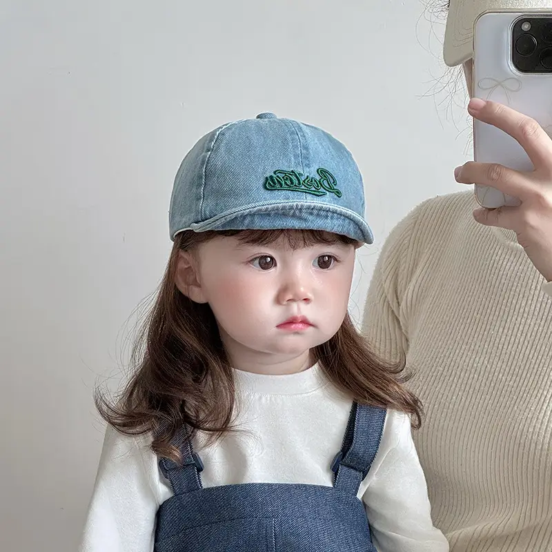 Baby Denim Baseball Cap Spring Autumn Unisex Korean Style