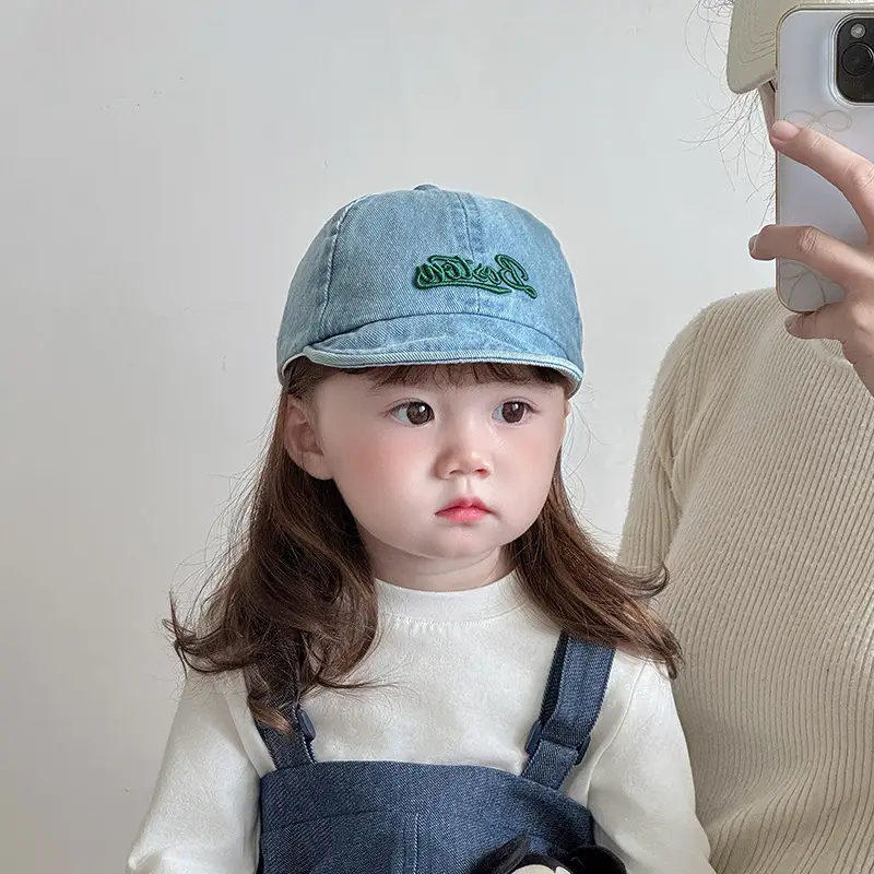Baby Denim Baseball Cap Spring Autumn Unisex Korean Style