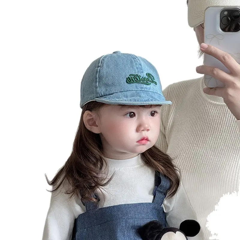 Baby Denim Baseball Cap Spring Autumn Unisex Korean Style