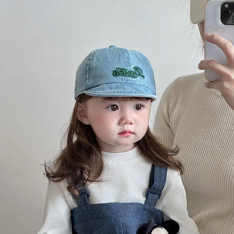 Baby Denim Baseball Cap Spring Autumn Unisex Korean Style — feature 2