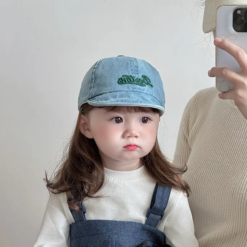 Baby Denim Baseball Cap Spring Autumn Unisex Korean Style — feature 3