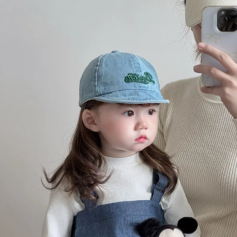 Baby Denim Baseball Cap Spring Autumn Unisex Korean Style — feature 4