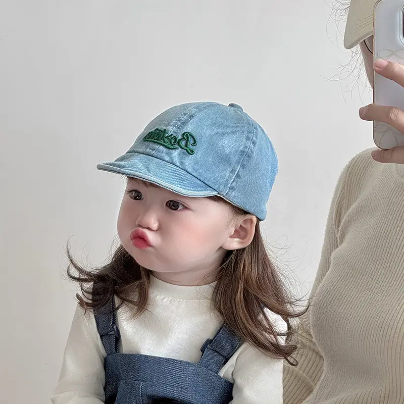 Baby Denim Baseball Cap Spring Autumn Unisex Korean Style — feature 7