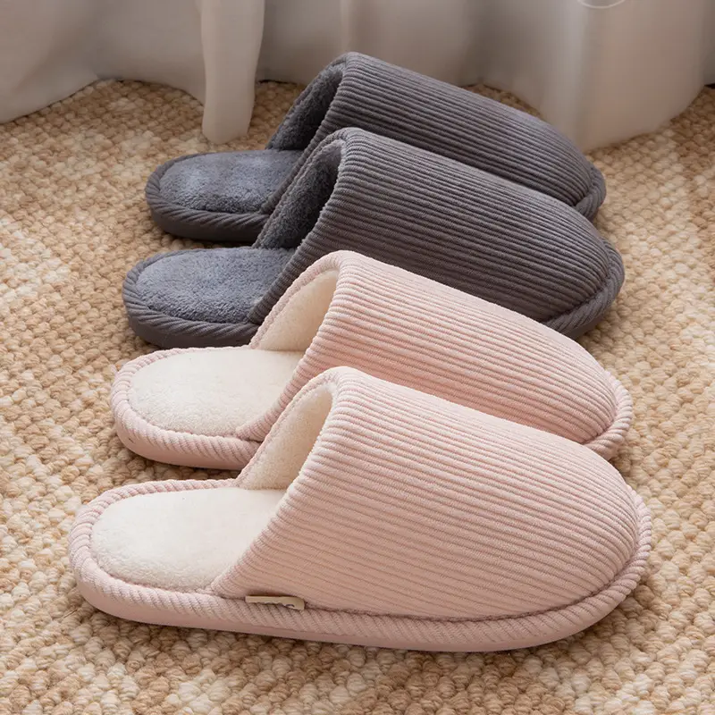 Japanese-Style Silent Slippers for Women Soft Cotton Autumn Winter - Image 8