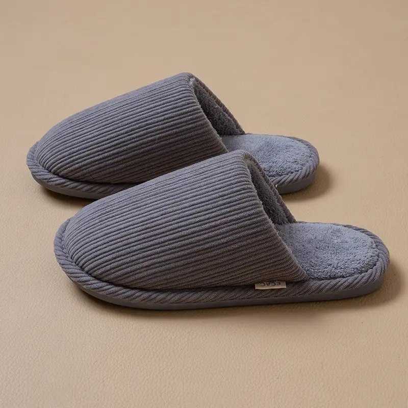 Japanese-Style Silent Slippers for Women Soft Cotton Autumn Winter - Image 2