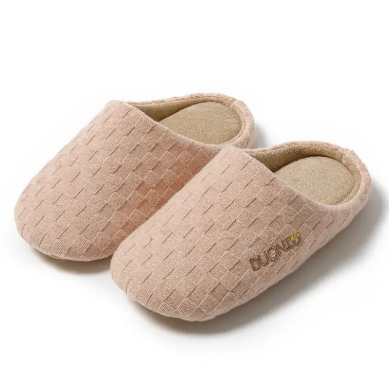 Silent Cotton Slippers Women Autumn Winter Warm Non-Slip
