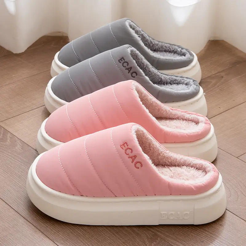 Cotton Slippers for Women Autumn and Winter 2025 New Indoor Home Warm Home Non-Slip Plush Slippers for Women Winter - Image 6