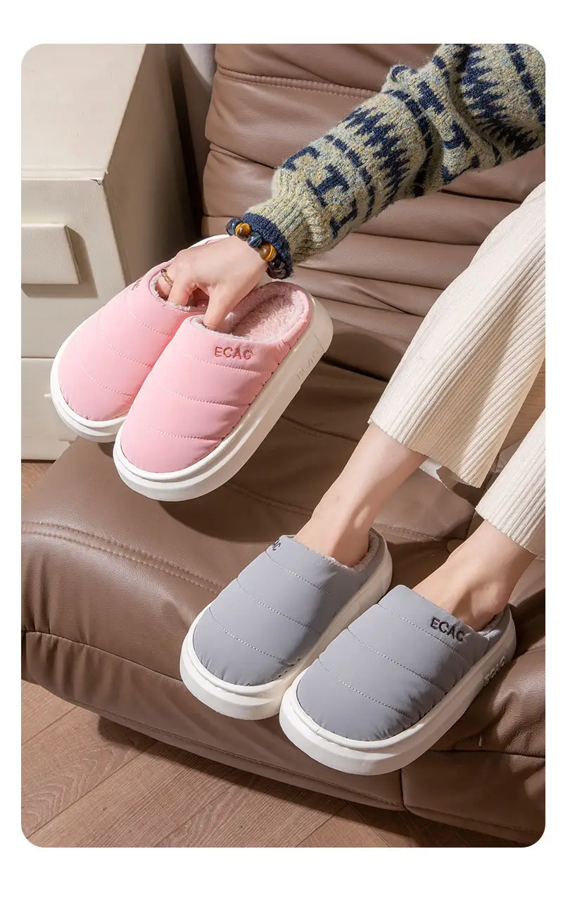 Cotton Slippers for Women Autumn and Winter 2025 New Indoor Home Warm Home Non-Slip Plush Slippers for Women Winter — feature 13