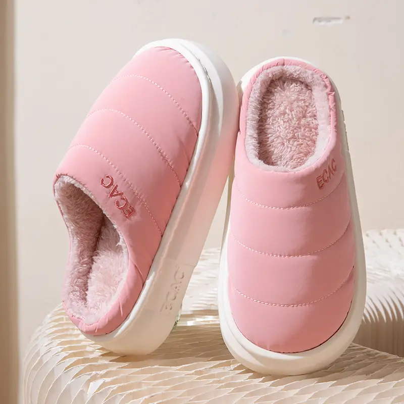 Cotton Slippers for Women Autumn and Winter 2025 New Indoor Home Warm Home Non-Slip Plush Slippers for Women Winter - Image 4