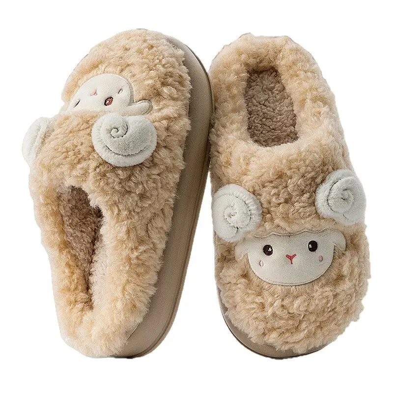 Women's Plush Warm Indoor Slippers Grey Winter - Image 14