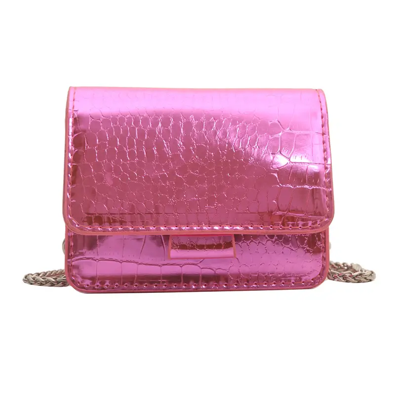 Mirror Patent Leather Chain Crossbody Bag for Women - Image 13