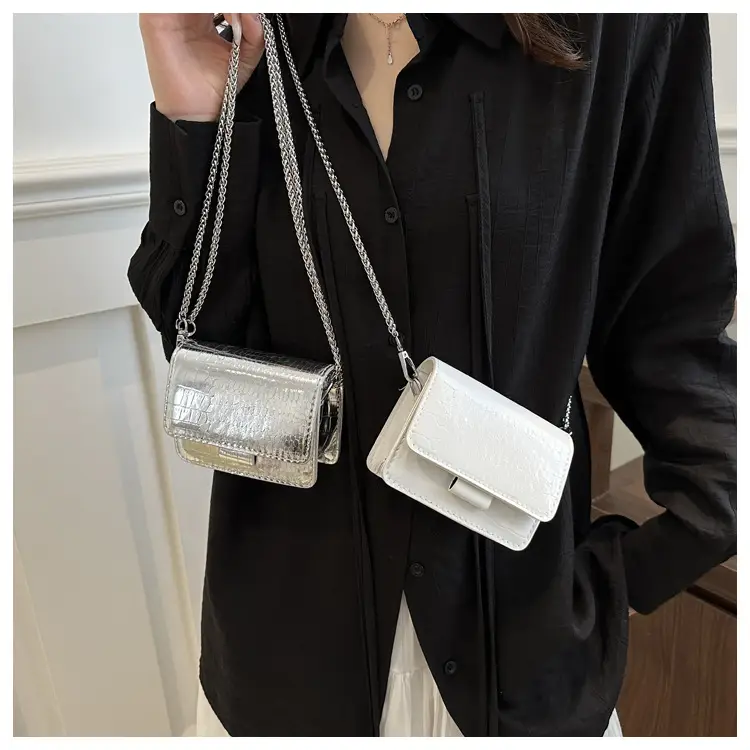 Mirror Patent Leather Chain Crossbody Bag for Women — feature 24