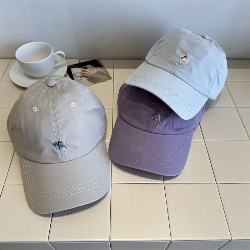 Women Cartoon Cap Green Embroidered Spring Summer - Image 8