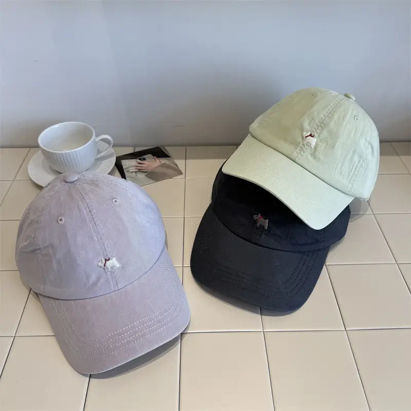 Women Cartoon Cap Green Embroidered Spring Summer - Image 9