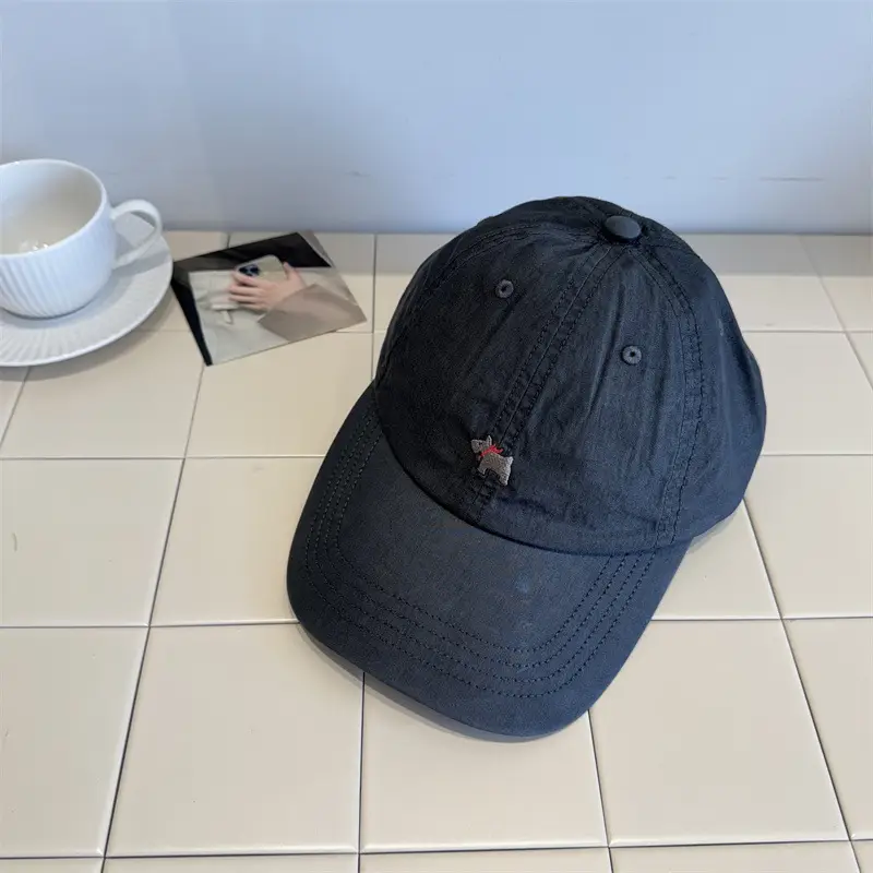 Women Cartoon Cap Green Embroidered Spring Summer - Image 3