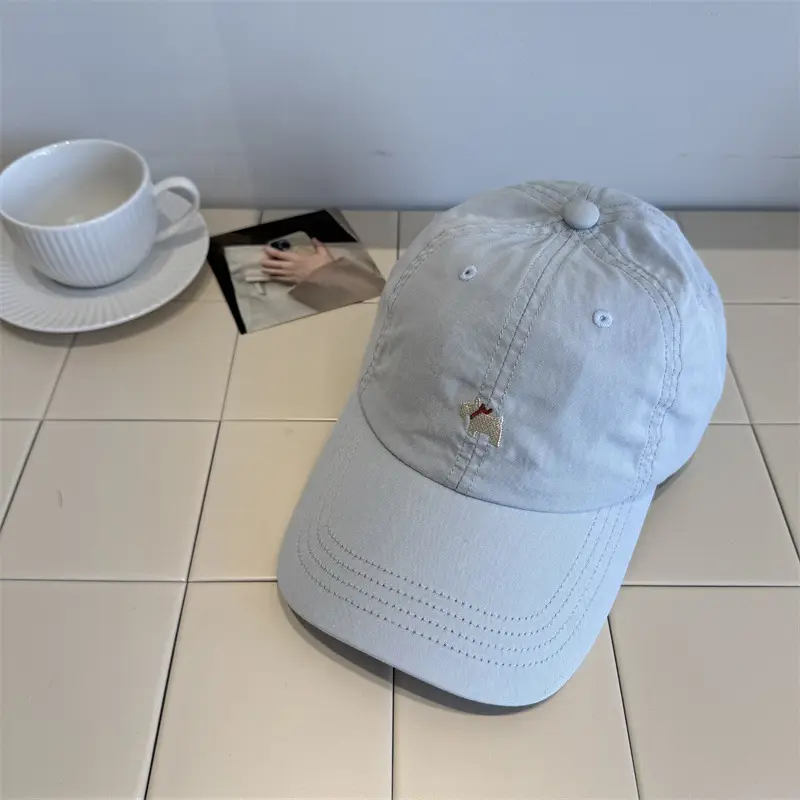 Women Cartoon Cap Green Embroidered Spring Summer - Image 5
