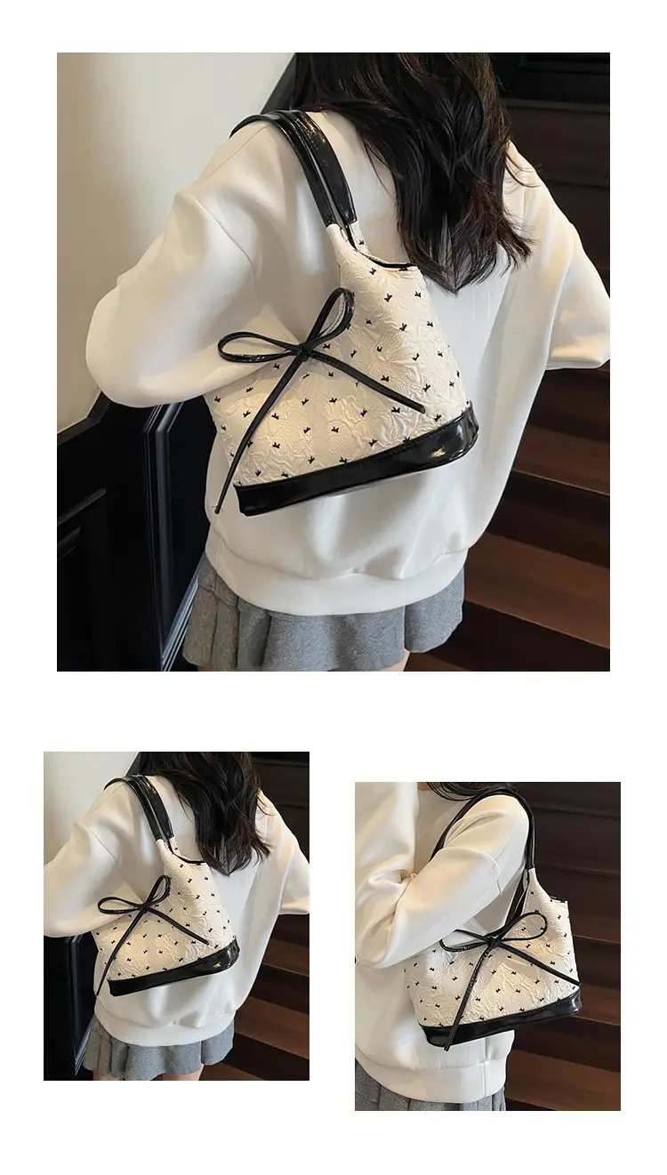 White Bow Armpit Bag for Women 2025 — feature 18
