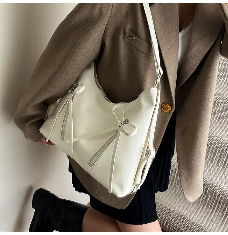 Women's Yellow Bow Shoulder Bag 2024 New Size — feature 10