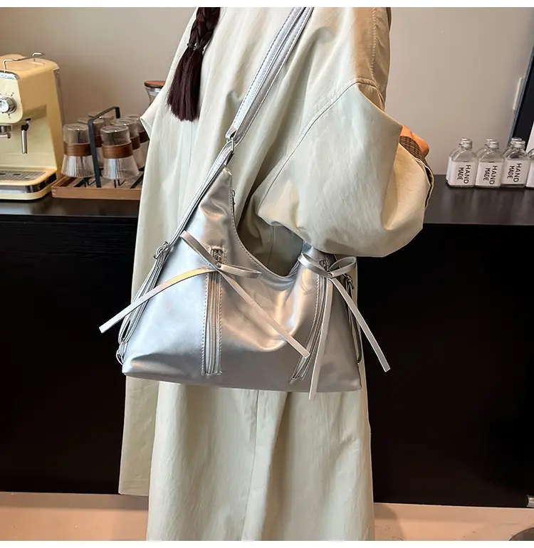 Women's Yellow Bow Shoulder Bag 2024 New Size — feature 14
