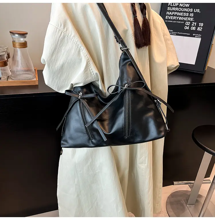 Women's Yellow Bow Shoulder Bag 2024 New Size — feature 15