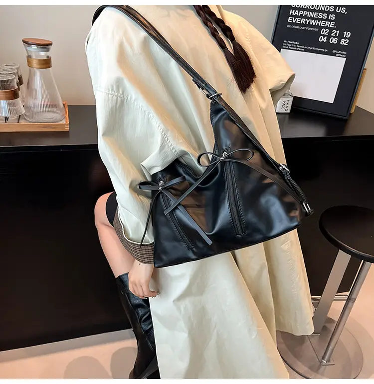 Women's Yellow Bow Shoulder Bag 2024 New Size — feature 16