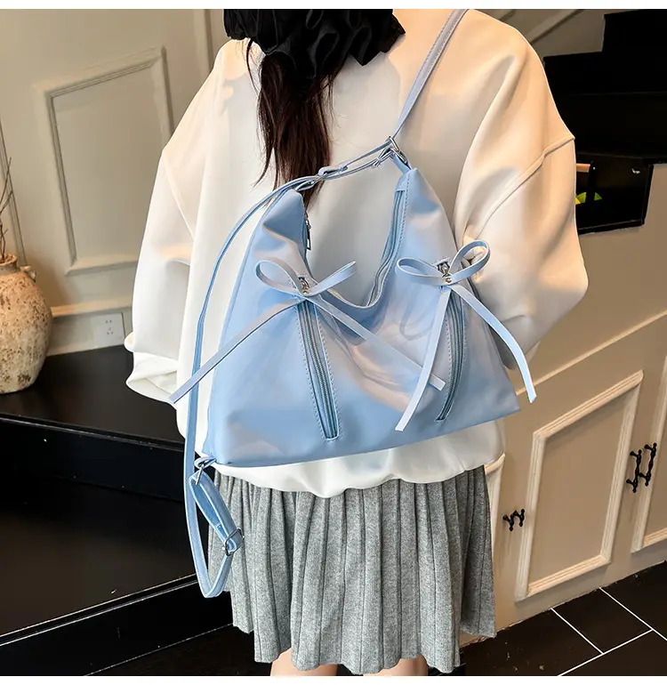 Women's Yellow Bow Shoulder Bag 2024 New Size — feature 17