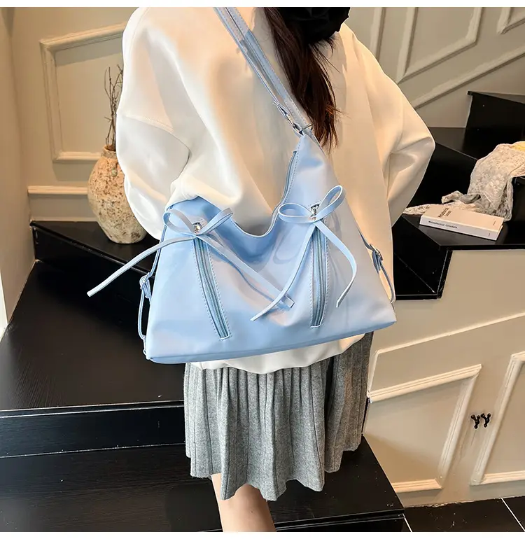 Women's Yellow Bow Shoulder Bag 2024 New Size — feature 18