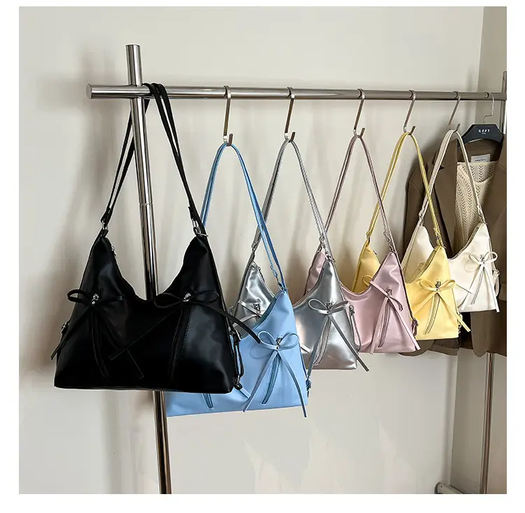 Women's Yellow Bow Shoulder Bag 2024 New Size — feature 19