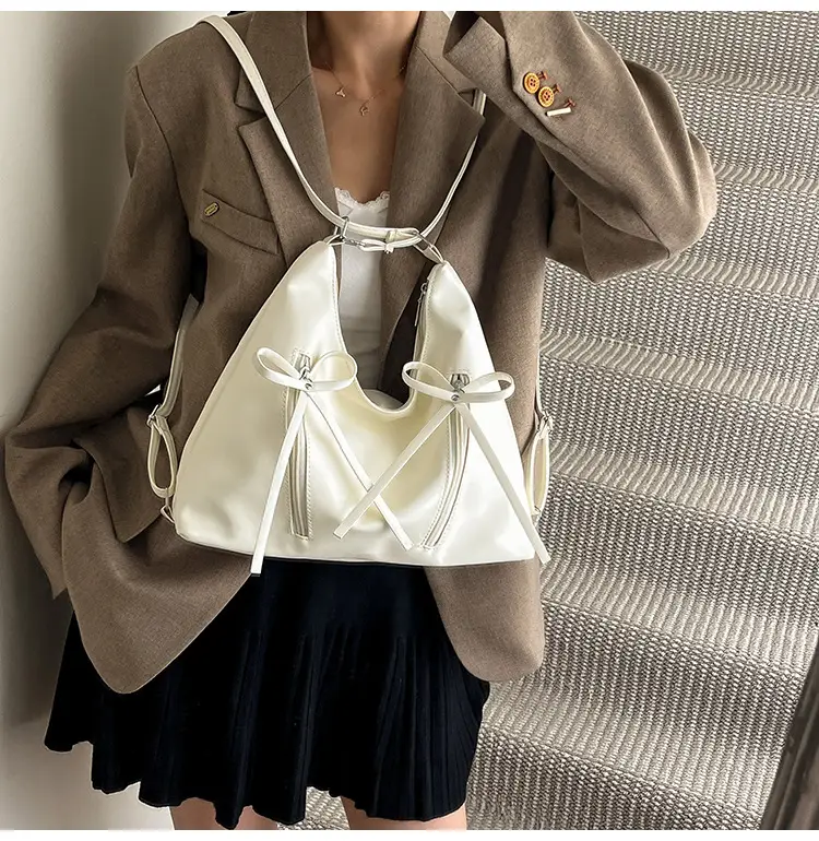 Women's Yellow Bow Shoulder Bag 2024 New Size — feature 9