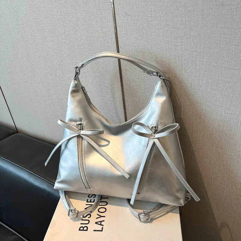 Women's Yellow Bow Shoulder Bag 2024 New Size - Image 3