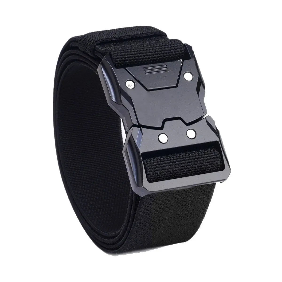 Men's Black Tactical Belt with Quick-Release Buckle - Image 33