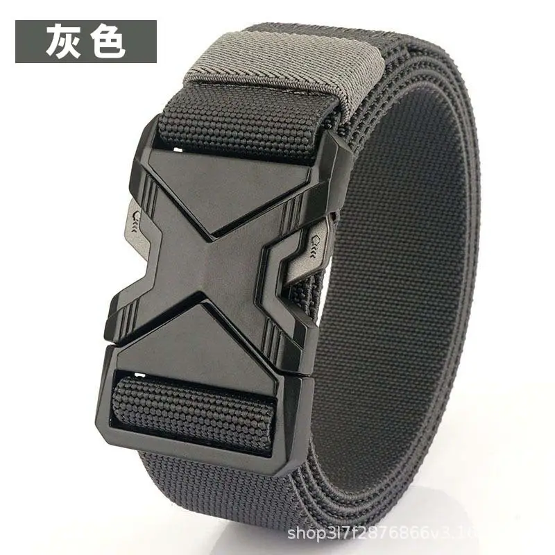 Men's Black Tactical Belt with Quick-Release Buckle - Image 2