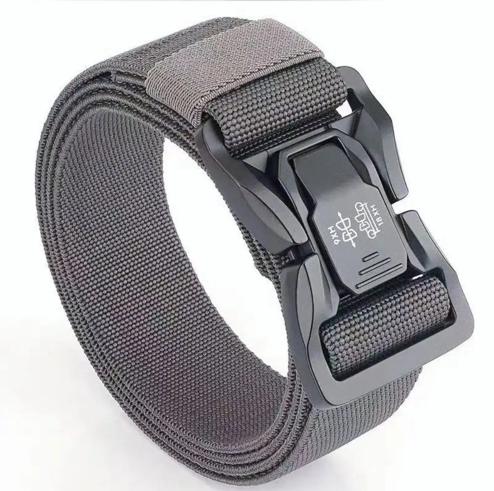 Men's Black Tactical Belt with Quick-Release Buckle - Image 26