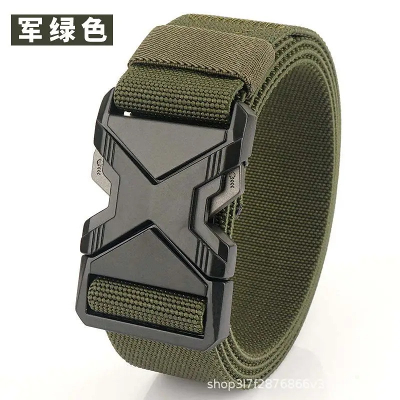 Men's Black Tactical Belt with Quick-Release Buckle - Image 4