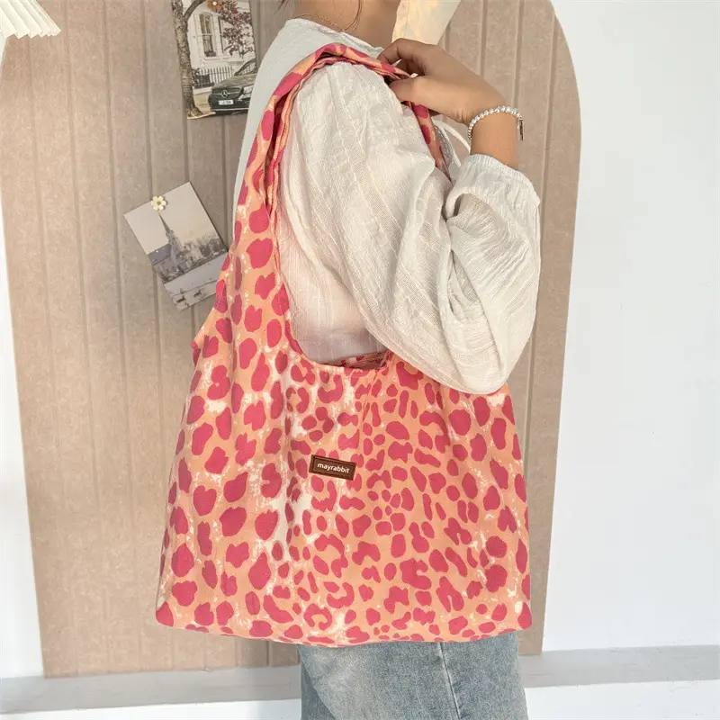 Leopard Print Large Cap Bag for Women - Image 5