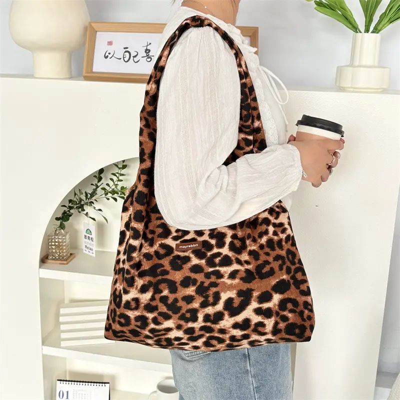 Leopard Print Large Cap Bag for Women — feature 20
