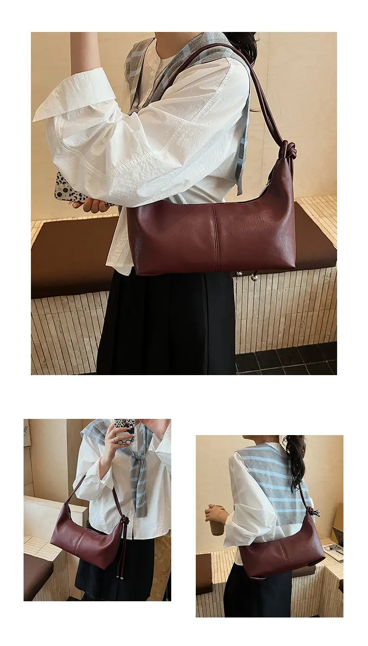 Women Large Capacity Crossbody Bag Brown Leather 2025 — feature 10